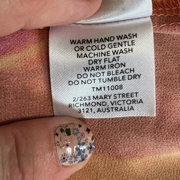 Tiger Mist Vibrant Multicolor Wide Leg Pants with Slits - Picture 7 of 9